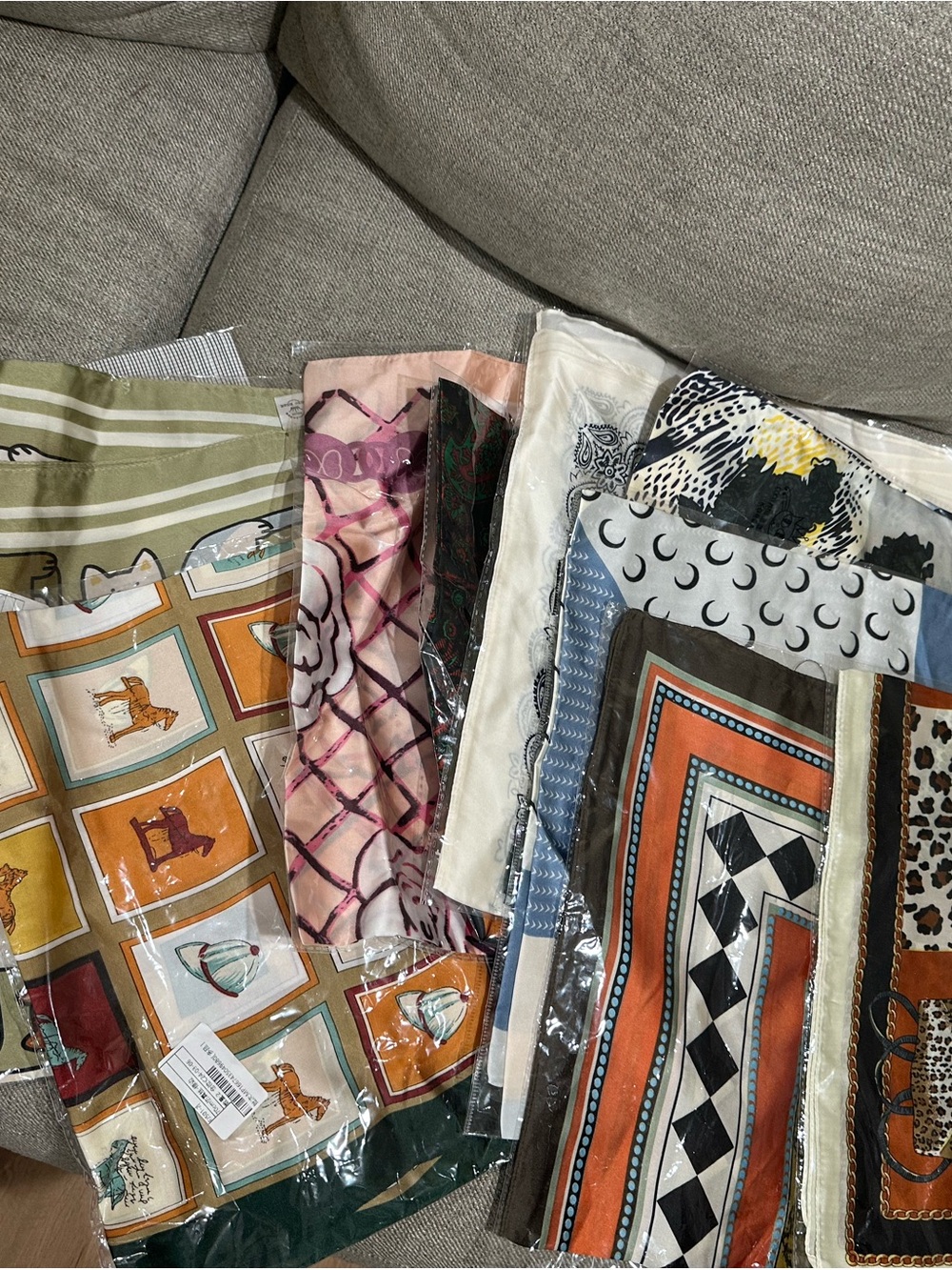 Assorted Multicolor Decorative Scarves - Fashion Home Accents